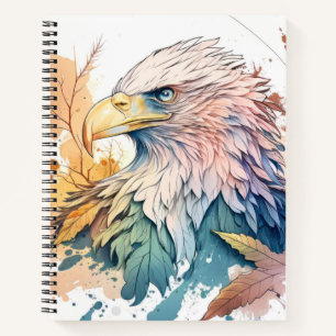 Eagle Bird Portrait Animal Painting Wildlife Free Notizbuch