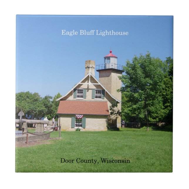 Eagle Bluff Lighthouse Fliesen (Vorderseite)