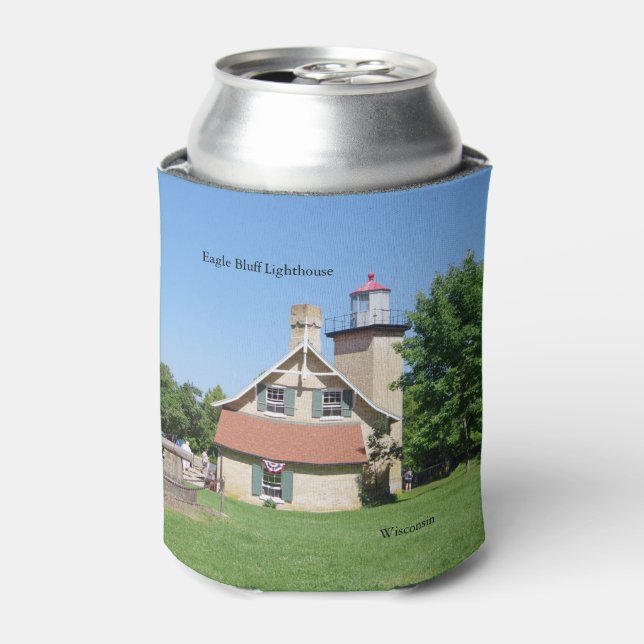 Eagle Bluff Lighthouse kann kühler Dosenkühler (Kanne Vorderseite)