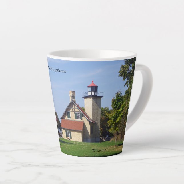 Eagle Bluff Lighthouse latte mug Milchtasse (Rechte Ecke)