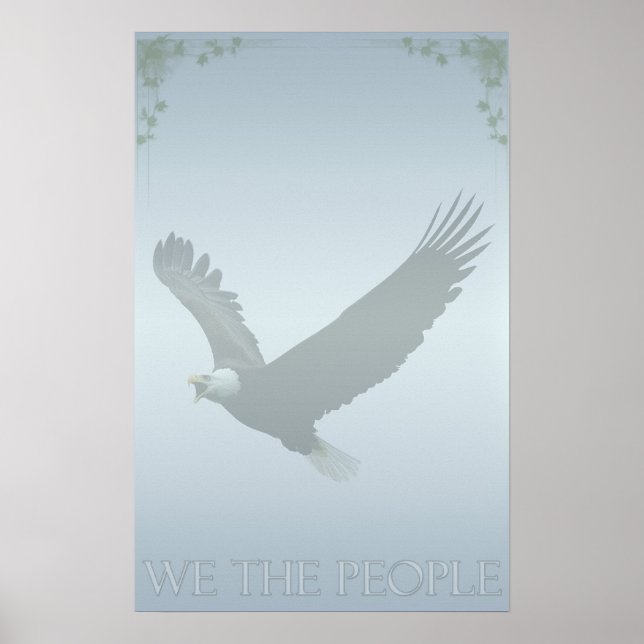 Eagle chauve patriotique "nous affiche des (Devant)