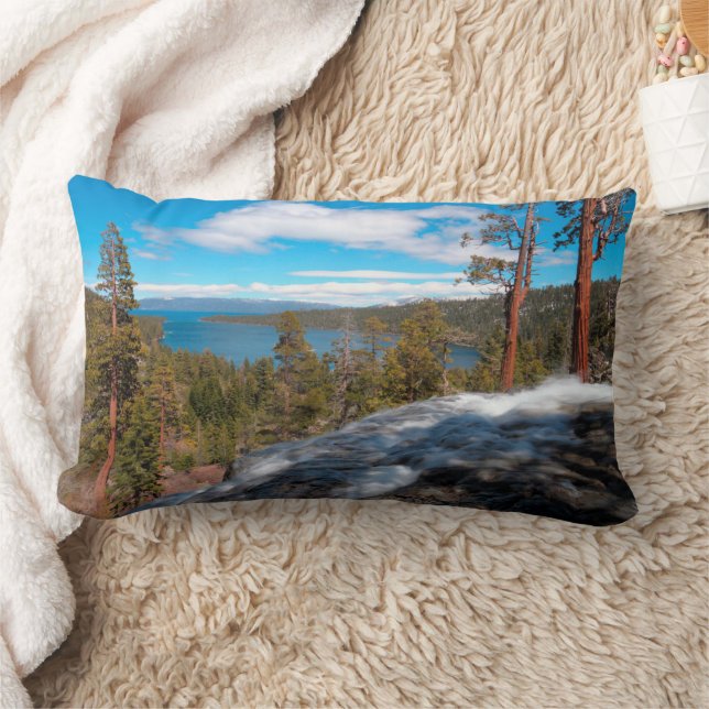 Eagle Creek Falls, South Lake Tahoe Lendenkissen (Decke)
