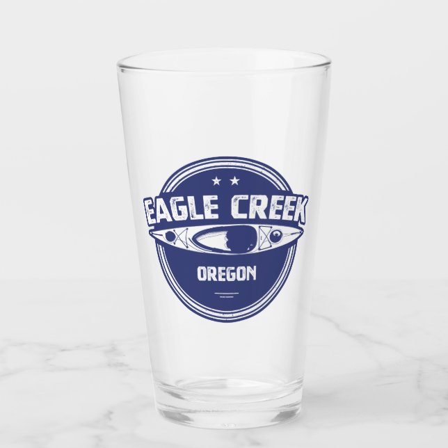 Eagle Creek Oregon Kayaking Glas (Vorderseite)