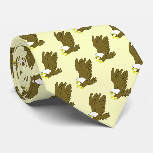 Eagle Design Krawatte (Gerollt)