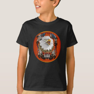 Eagle_Dreamcatcher gerahmtes Shirt