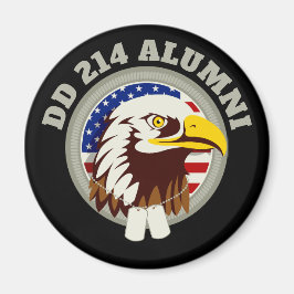 Eagle Emblem USA Flag | DD 214 Alumni Magnet