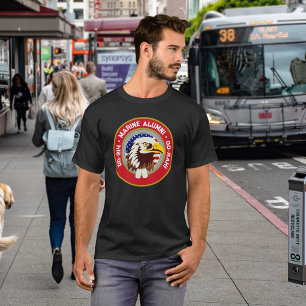 Eagle Emblem USA Flag   DD 214 Seealumni T-Shirt