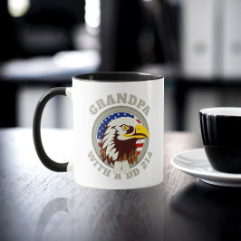 Eagle Emblem USA Flag | Opa DD 214 Schwarz Tasse