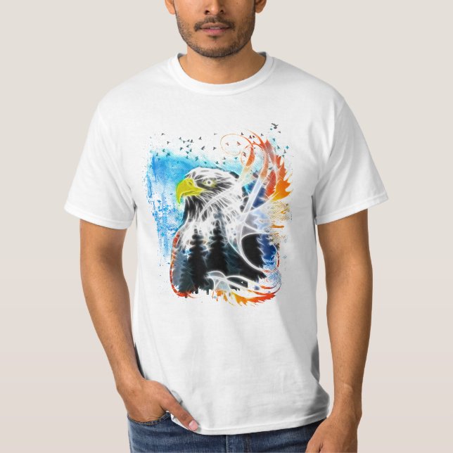 Eagle Entwurf-fractalius T-Shirt (Vorderseite)