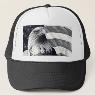 Eagle et casquette de drapeau