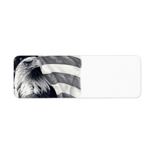 Eagle et étiquettes de adresse de retour de