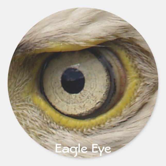 Eagle Eye Gifts Runder Aufkleber (Vorderseite)