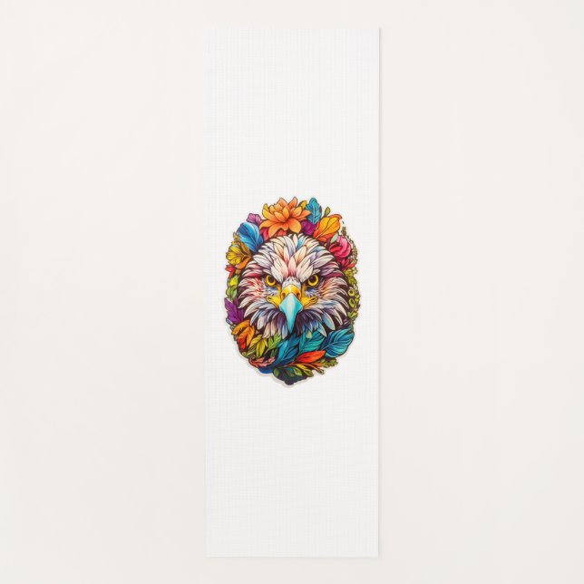 Eagle Face Yogamatte (Vorderseite)