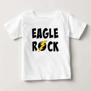 Eagle-Felsen-Blitz-Bolzen Baby T-shirt