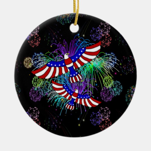 Eagle Fireworks Keramikornament (Vorne)