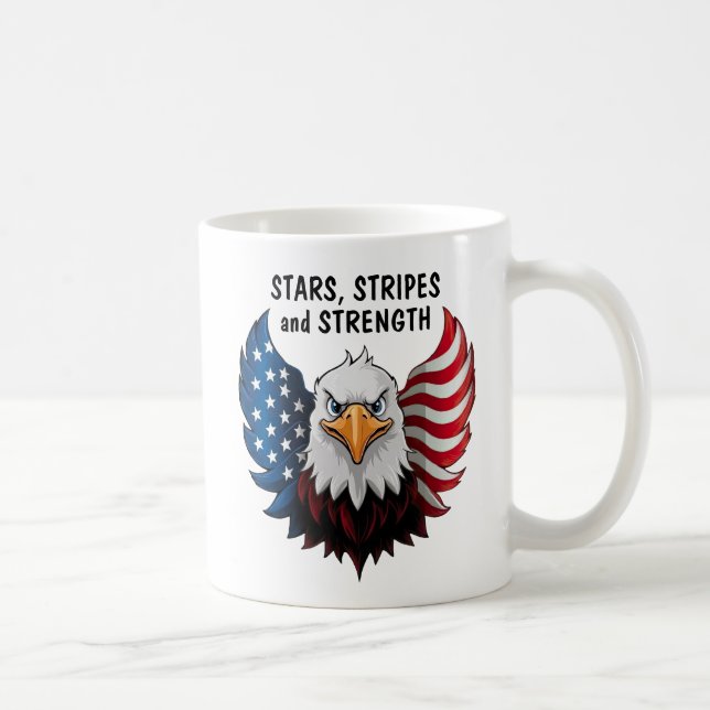 Eagle Flag USA Kaffeetasse (Rechts)