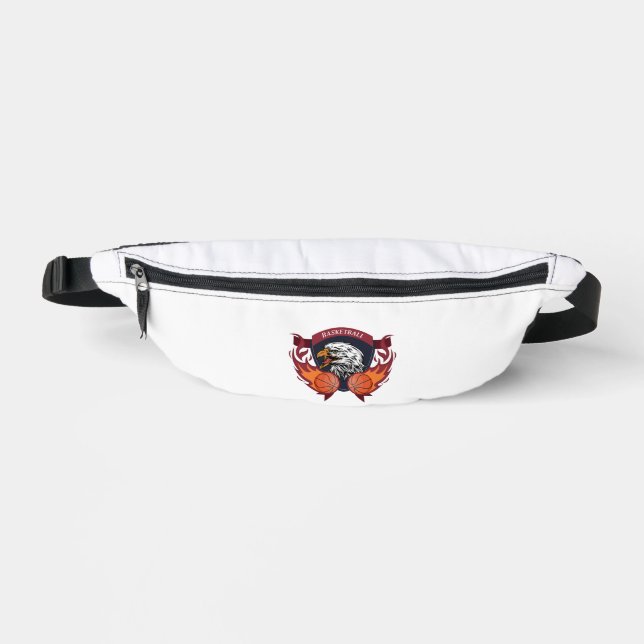 Eagle Flame Basketball Wappen Bauchtasche (Vorderseite)