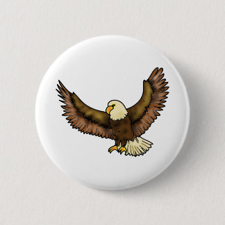 Eagle-Fliegenvogelkunst Button