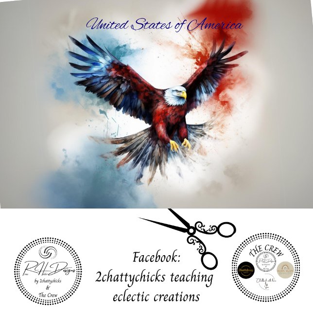 Eagle Flying USA Decoupage Seidenpapier (Von Creator hochgeladen)