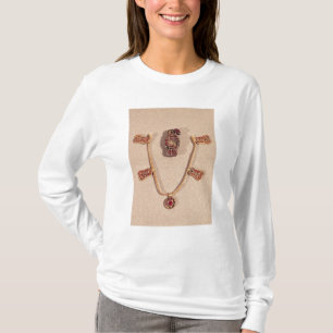 Eagle-förmige Brosche und eine Halskette T-Shirt