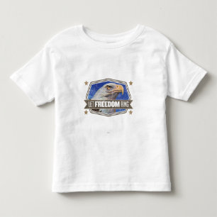 Eagle-Gelassener Freiheits-Ring Kleinkind T-shirt