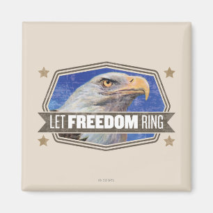 Eagle-Gelassener Freiheits-Ring Magnet
