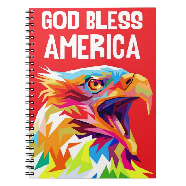 Eagle God Bless America Notizblock (Vorderseite)