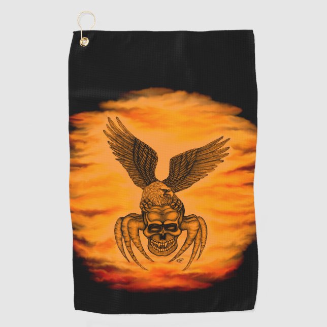 Eagle Golfhandtuch (Vorderseite)