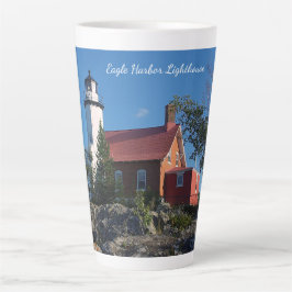 Eagle Harbour Lighthouse Latte Tasse
