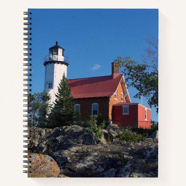Eagle Harbour Lighthouse Notebook Notizbuch (Vorderseite)