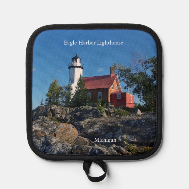 Eagle Harbour Lighthouse Topfhalter Topflappen (Vorderseite)