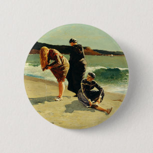 Eagle Head, Manchester, Massachusetts Fine Art  Button