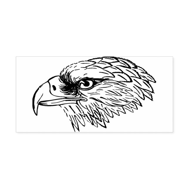 Eagle Head Rubber Briefmarke Gummistempel (Prägung)