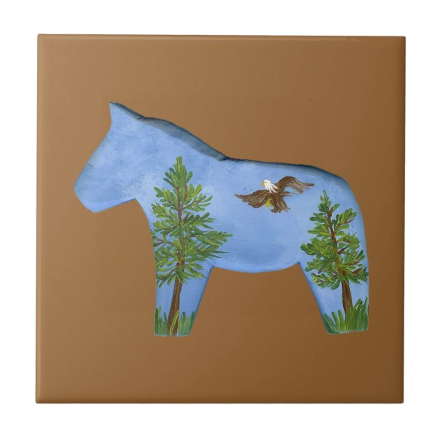 Eagle Horse Tile Fliese (Vorderseite)