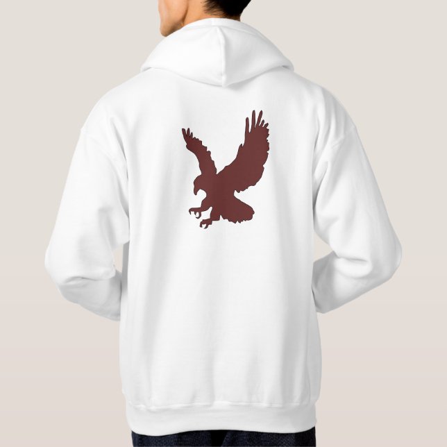 Eagle Hunter Quote Design Hoodie (Rückseite)