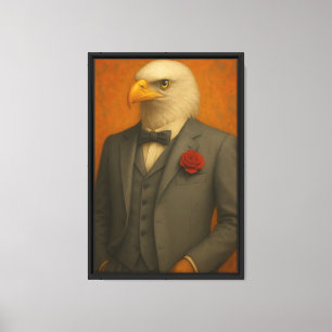Eagle i Gran Anzug Art Leinwanddruck