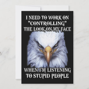 Eagle ich muss daran arbeiten, den Blick auf meine Einladung