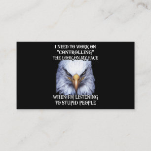 Eagle ich muss daran arbeiten, den Blick auf meine Visitenkarte