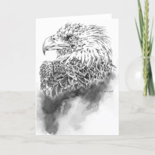 Eagle-Illustrations-Gruß-Karte Karte