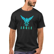 Eagle Image Print T - Shirt