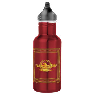 Eagle impérial romain et bouteille d'eau de SPQR