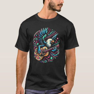Eagle Jammin auf Gitarre T-Shirt