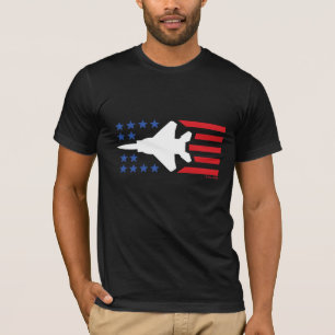 Eagle-Jet-rote weiße blaue Stern-Streifen des T-Shirt