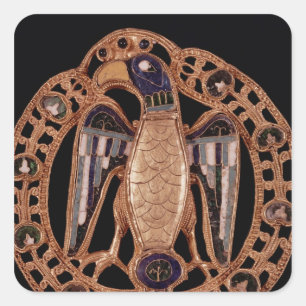 Eagle-Klausel aus Gisela, Ehefrau von Kaiser Conra Quadratischer Aufkleber