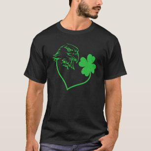 Eagle Kleeblatt Heart C Leaf St Patrick's Day T-Shirt
