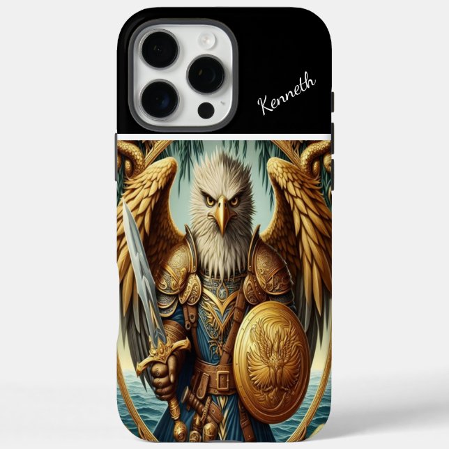 Eagle Knight's Oath iPhone 16 Pro Max Hülle (Rückseite)