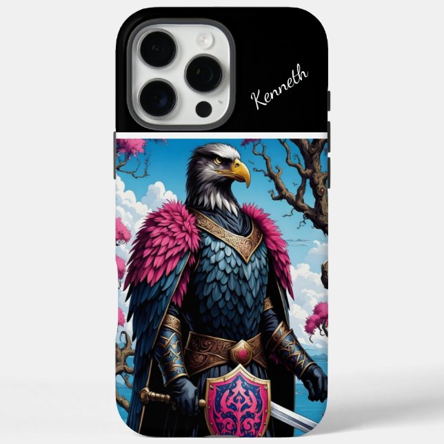 Eagle Knight's Vigil iPhone 16 Pro Max Hülle (Rückseite)