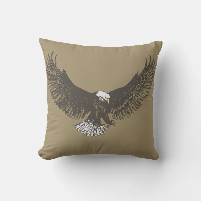 Eagle-Kunst-Wurfskissen Kissen (Vorderseite)