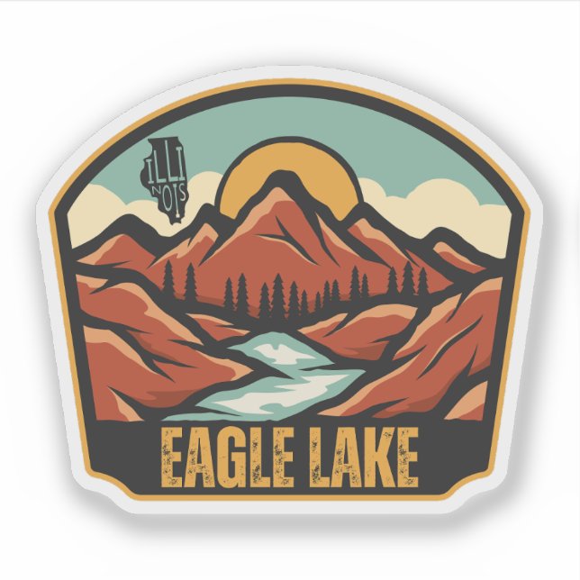 Eagle Lake, Illinois Aufkleber (Vorderseite)