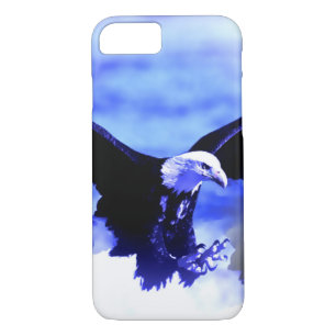 Eagle Landing Blue Color Tones iPhone 7 Coque